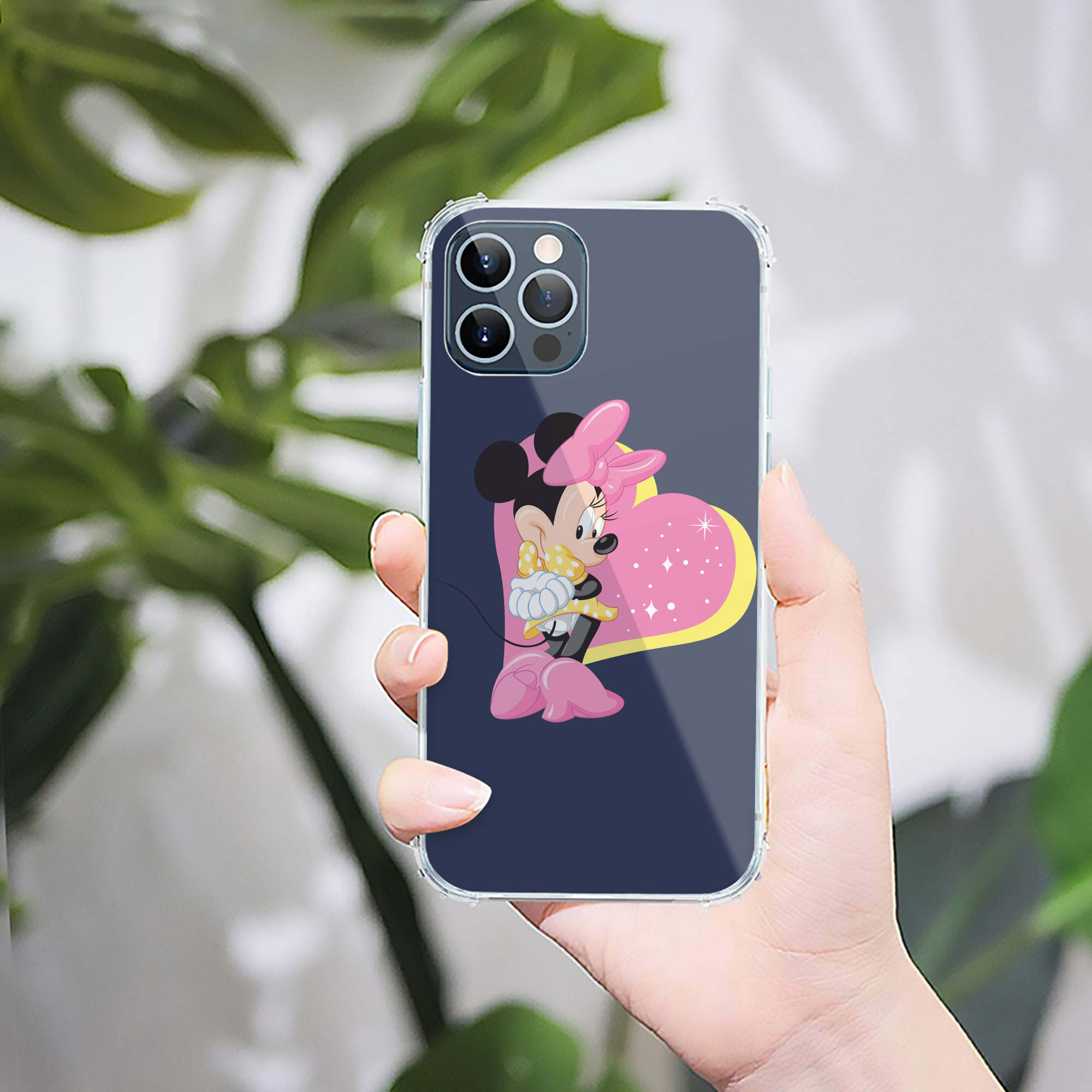 （画像用） ミッキーマウス Mickey Mouse 【iPhone 12シリーズ対応】透明スマホケース（クリアソフトケース）